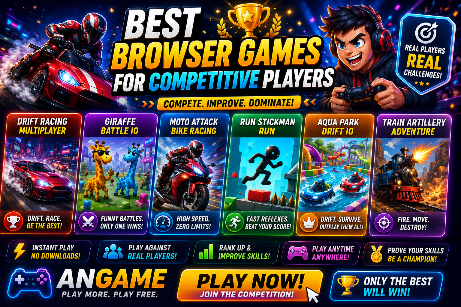 Best Browser Games for Competitive Players 🏆